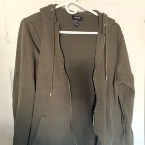 Forever 21 Men Green Hoodie